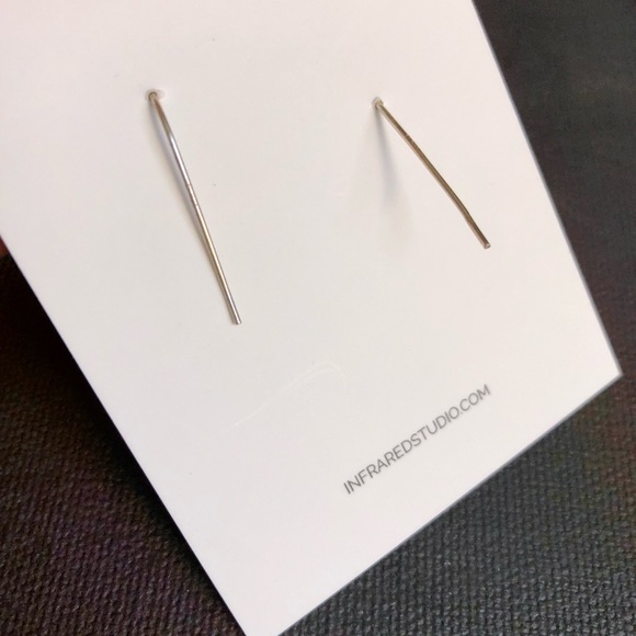 Turquoise Lasso Sterling Circular Hoop earrings - Picture 2 of 3